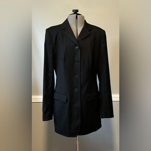 Dolce & Gabbana Vintage 5 button Jacket Black w/French blue pinstripe Size 46